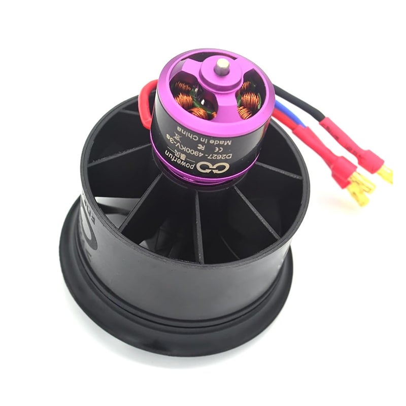 ApisQueen 50MM EDF 4S 4300KV 950G Thrust Belt 11 Blades Electric Ducted Fan for Aircraft Model Aircraft Jet Enging - Image 3